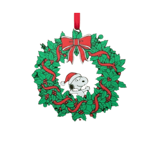 Decoración - Corona de Navidad Estilo Snoopy