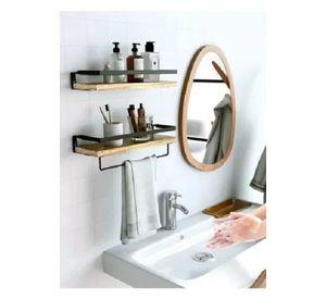 Repisas Flotantes de Madera Modernas Kit 2 Café