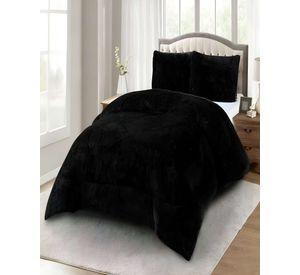 COBERTORES DE PELUDOS CON CHIPORRO 2 PLAZAS 230X250CM NEGRO2