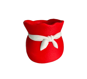 Adorno Navidad - Jarrón en forma de bolsa de regalo