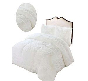 COBERTOR DE INVIERNO PELUDO 2 PLAZAS 230X250CM CLANCO