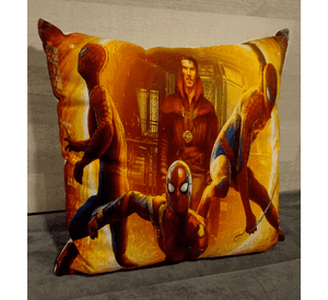 Cojín Felpa 45x45 cm De Hombre Araña Multiverso Spiderman Extra Suave