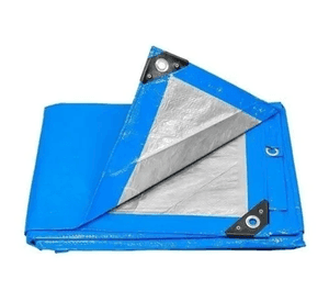 Lona carpa plegable 5x6 azul/gris blackout