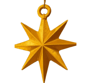 Adorno de copo de nieve navideño