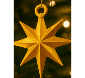 Adorno de copo de nieve navideño