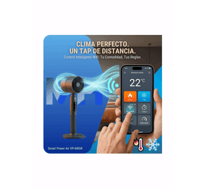 Ventilador Calefactor Pedestal Sindelen Vp 6wgr 2 En 1 50w