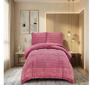 COBERTOR ALTO CONFORT 2 PLAZA 230CM X 250CM COLOR ROSADO