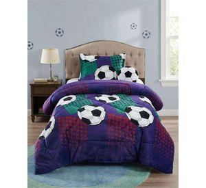 Cobertor Plush de Lujo Lana Sintetica Confort Superior Plaza y Media m5