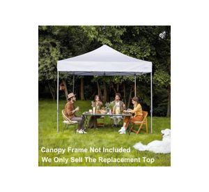 Carpa lona de repuesto para toldo, 3x3 m, impermeable, color blanco