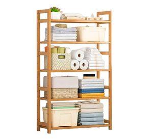Organizador Estante De Bambu 5 Niveles De Cocina Y Baño