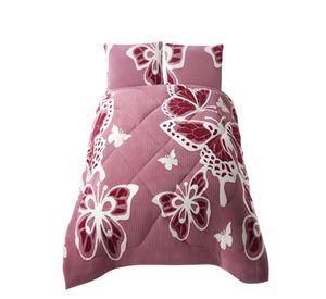 COBERTOR CON CHIPORRO DE JACQUERD CUTTING KING 250X270CM ROSA B17