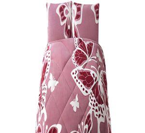 COBERTOR CON CHIPORRO DE JACQUERD CUTTING KING 250X270CM ROSA B17