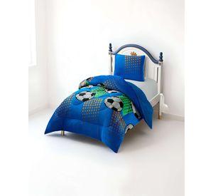 COBERTOR CON CHIPORRO PLUSH PLAZA Y MEDIA 180X200CM AZUL C10