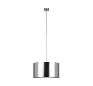 LAMPARA DE COLGAR SAGANTO ACERO NIQUEL E27 1X60W COD.39352