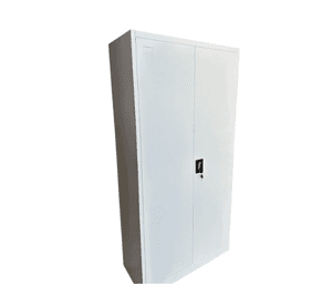 Estante Armario Metálico Oficina 2 Puertas Blanco