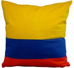 Cojín Felpa 45x45 cm De La Bandera De Colombia Extra Suave