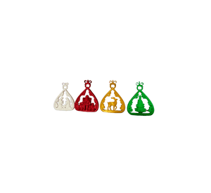 Adornos navidad en forma de Lágrima (PACK 4 UN)