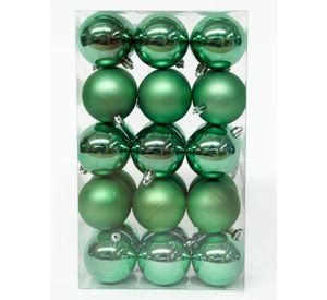PACK 30 ESFERAS NAVIDEÑA BAMBALINAS ADORNOS ARBOLITO NAVIDAD 6CM