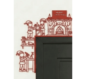 Decoración de puerta duendes