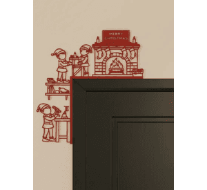 Decoración de puerta duendes