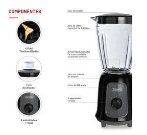 LICUADORA THOMAS TH-330V NEGRA