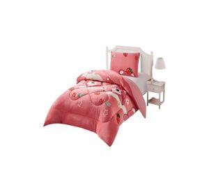 COBERTOR PLUSH CON CHIPORRO PLAZA Y MEDIA 180X200CM ROSA C5