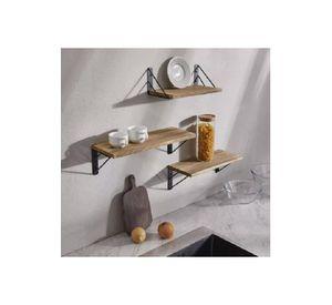 Repisas Flotantes de Madera Multipropósito Kit 3 Blanco Especial