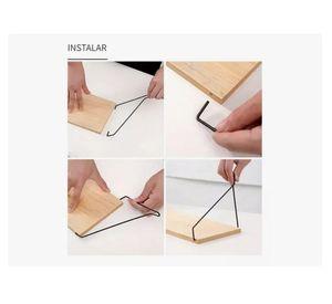 Estantes Flotantes De Pared Para Dormitorio Cocina Baño 4pcs