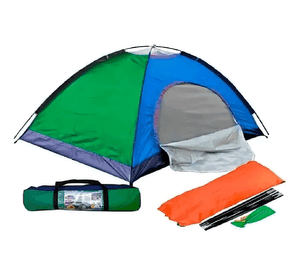 Carpa glamping 3 personas 200x150 verde