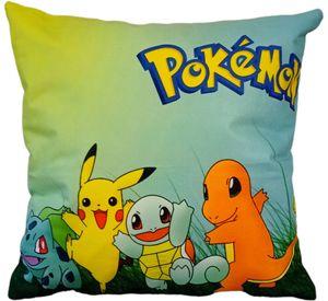 Cojín Felpa 45x45 cm De Pikachu Charmander Bulbasaur Squirtle