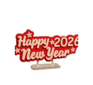Placa de Feliz Año 2026