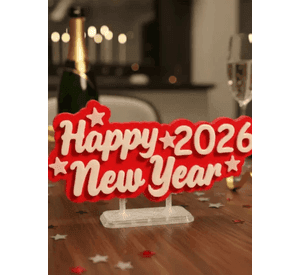 Placa de Feliz Año 2026