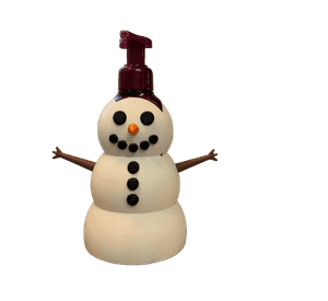 Funda para Jabón Muñeco de Nieves
