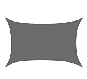 Toldo Vela Sombra Cuadrado 4x4 Gris