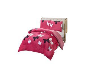 COBERTOR CON CHIPORRO PLUSH 2 PLAZAS 230X250CM ROSA C17