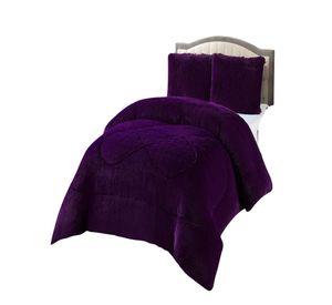 COBERTORES DE PELUDOS CON CHIPORRO 2 PLAZAS 230X250CM MORADO
