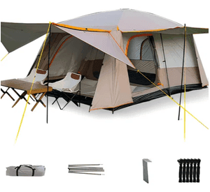 Carpa acampada 8-12 personas doble capa