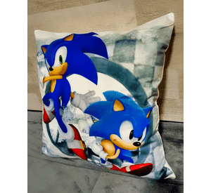 Cojín Felpa 45x45 cm Soni Cuadritos Extra Suave Sonic