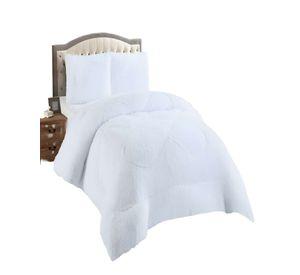 COBERTORES DE PELUDOS CON CHIPORRO 2 PLAZAS 230X250CM BLANCO
