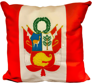 Cojín Felpa 45x45 cm De La Bandera Del Perú Extra Suave