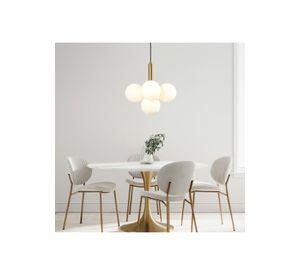 LAMPARA COLGANTE GLOBO OPAL 5 LUCES
