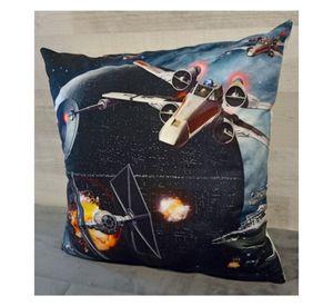 Cojín Felpa 45x45 cm Estrella De La Muerte Extra Suave