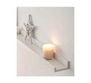 Repisa Flotante Modelo Corchete 150cm Blanco