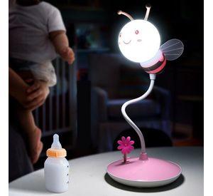 LÁMPARA SOBREMESA ABEJA ROSA LED 1X2,8W