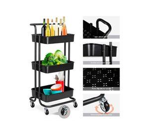 estante carro organizador 3 niveles con ruedas