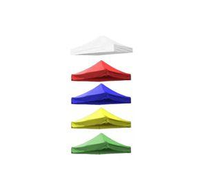 Carpa lona de repuesto para toldo, 3x3 m, engomada, impermeable, 600D, color azul