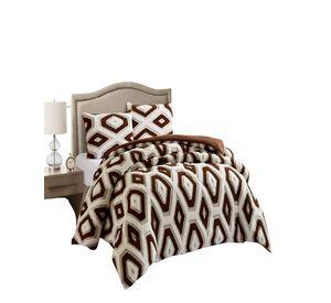 COBERTOR DE JACQUERD CUTTING CON CHIPORRO KING 250X270CM BLANCO B4
