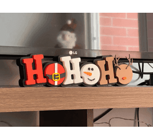 Adornos - Letrero Navideño Ho Ho Ho Diseño 1