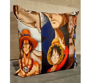 Cojín Felpa 45x45 cm De Luffy Sabo Ace Shanks Extra Suave