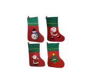 Pack x12 botas de Navidad colgantes para decoración navideña